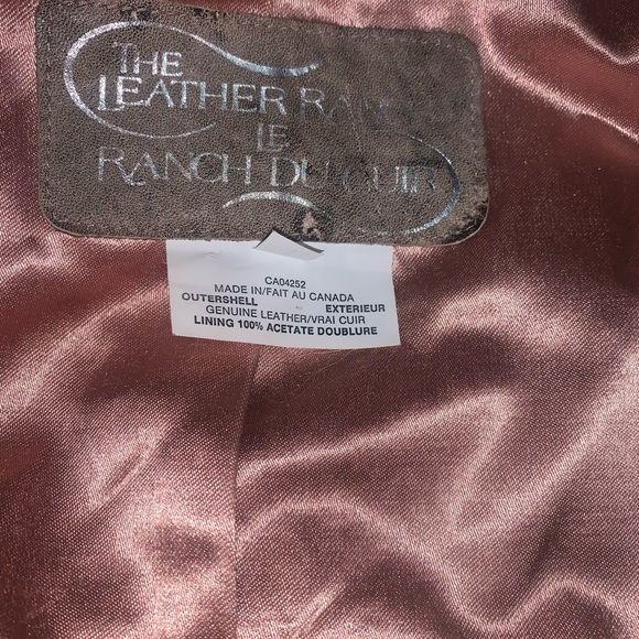 The Leather Ranch Jacket Women’s Size 1/22” P2P 24” Length 26” Sleeve Vintage - Picture 5 of 8